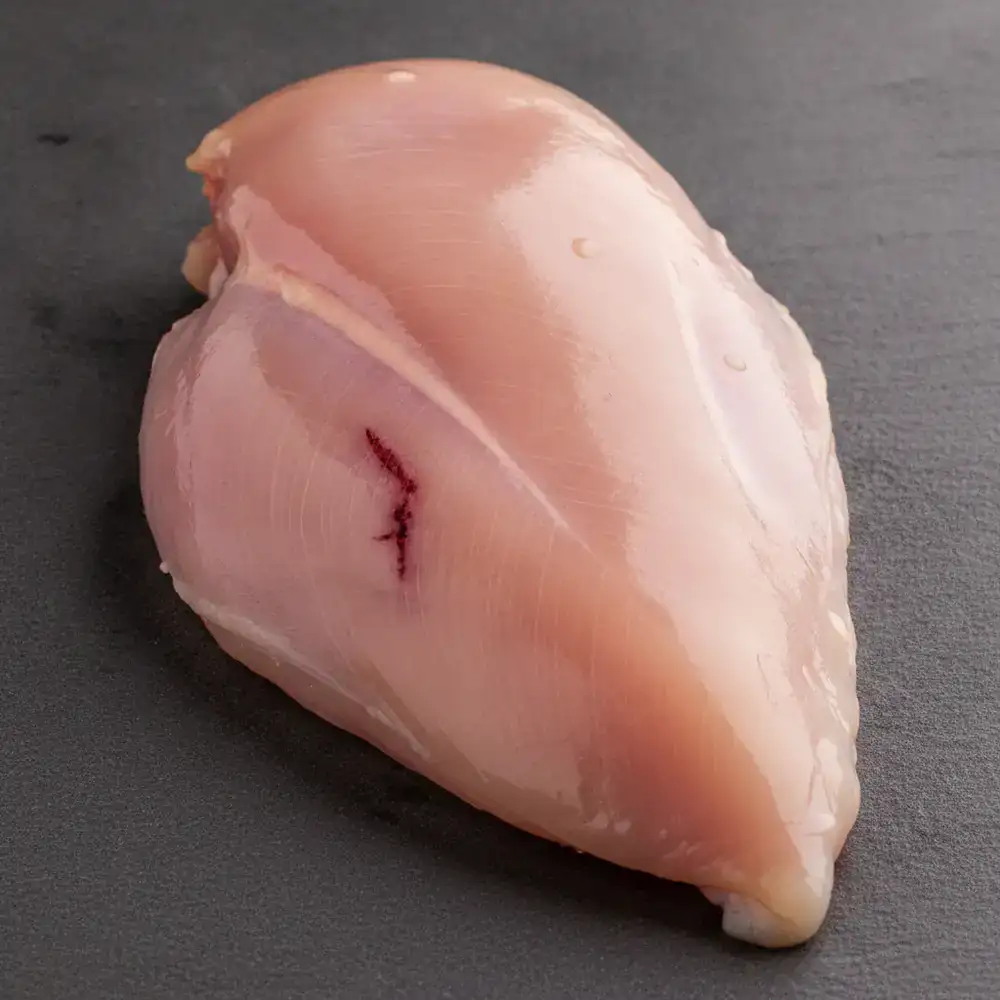 Close up of high quality raw chicken breast